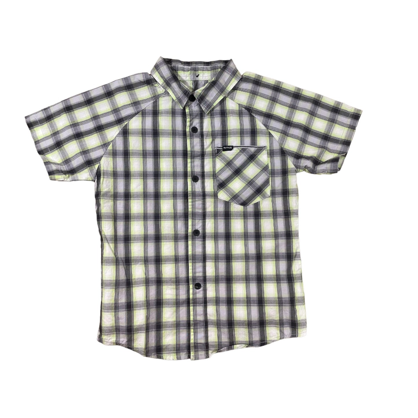 Hurley Boys Button Down Short Sleeve Size 6