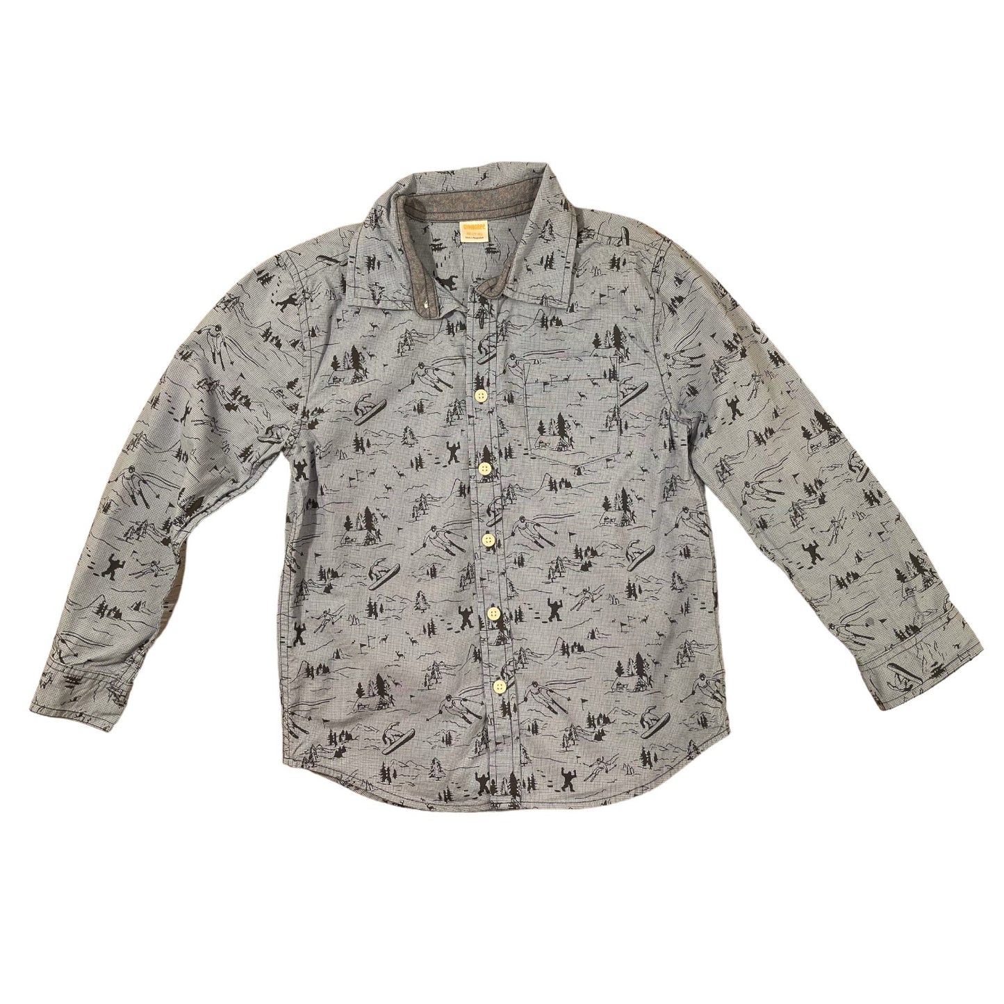 Gymboree Boys Long Sleeve Dress Shirt Size M (7-8)