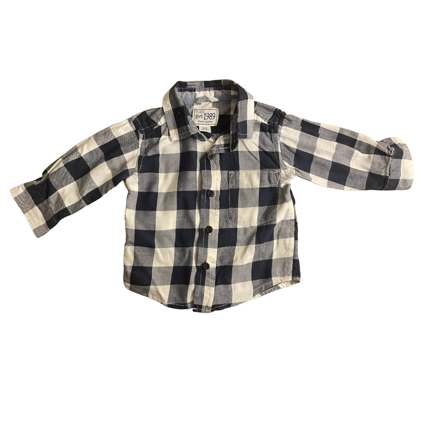 Place Boys Button Down Dress Shirt (6-9 months)