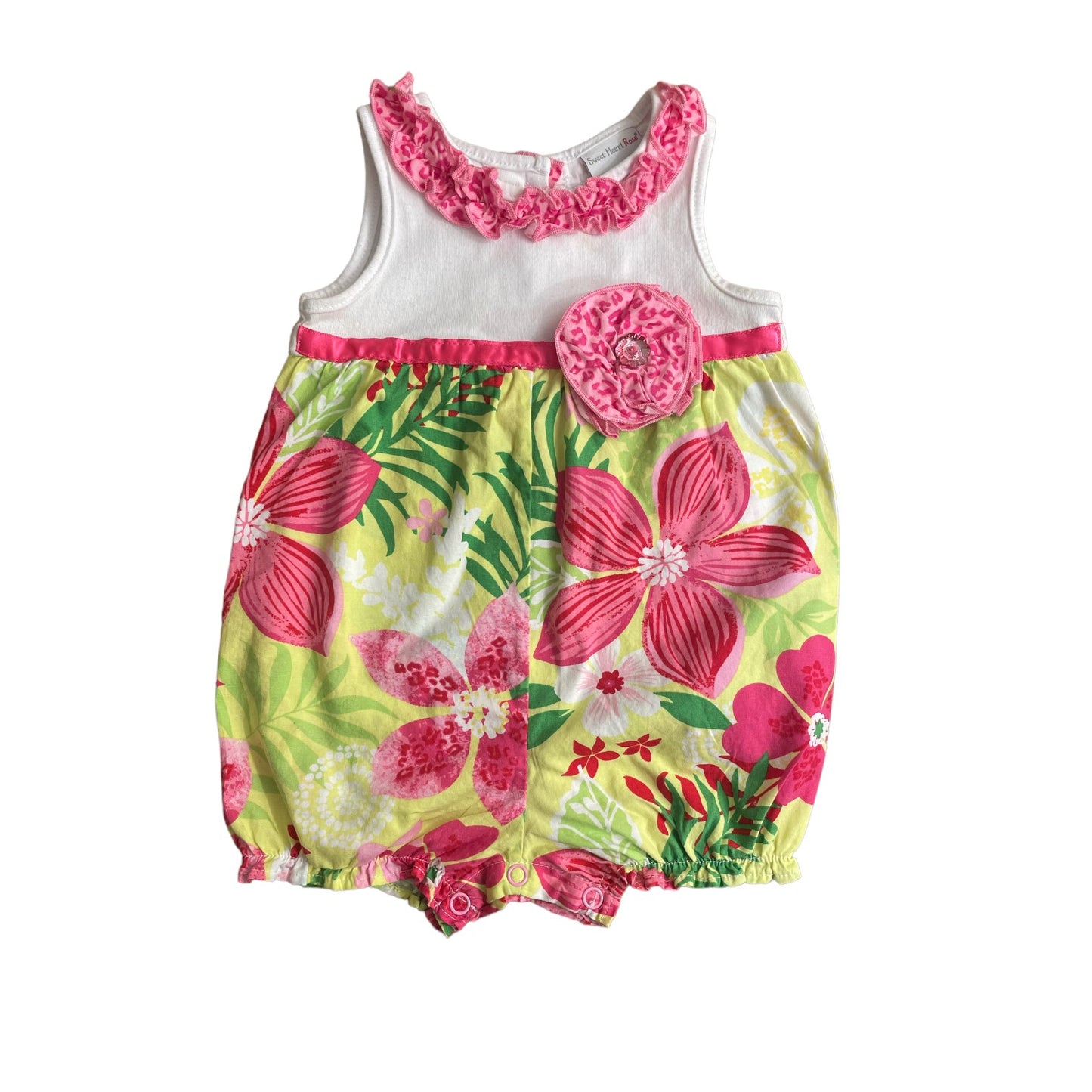 Sweet Heart Rose Romper
