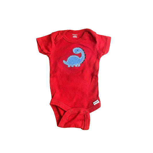 Gerber's Dinosaur Onesie Boys Red 0-3 Months