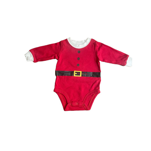 Carter's Long Sleeve Santa Onesie Boys 0-3 Months