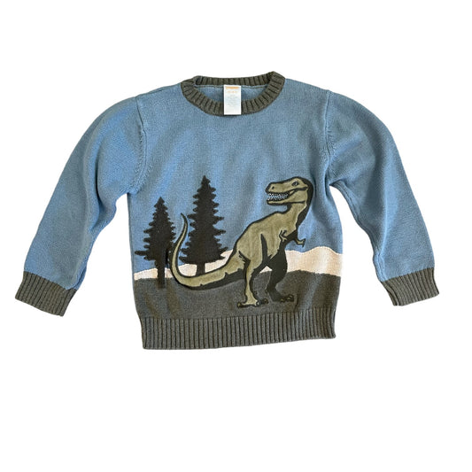 Gymboree Boys Long Sleeve Sweater with Dinosaur size 3-4