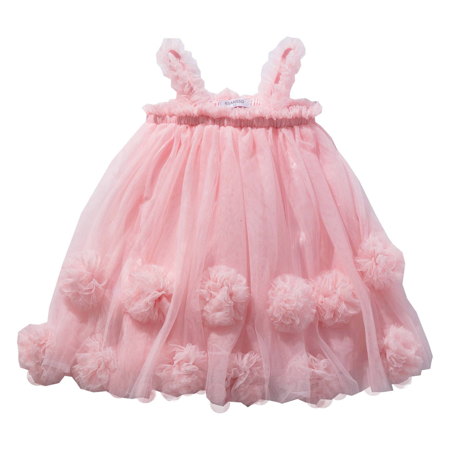 Pom pom Tutu Dress - Pink