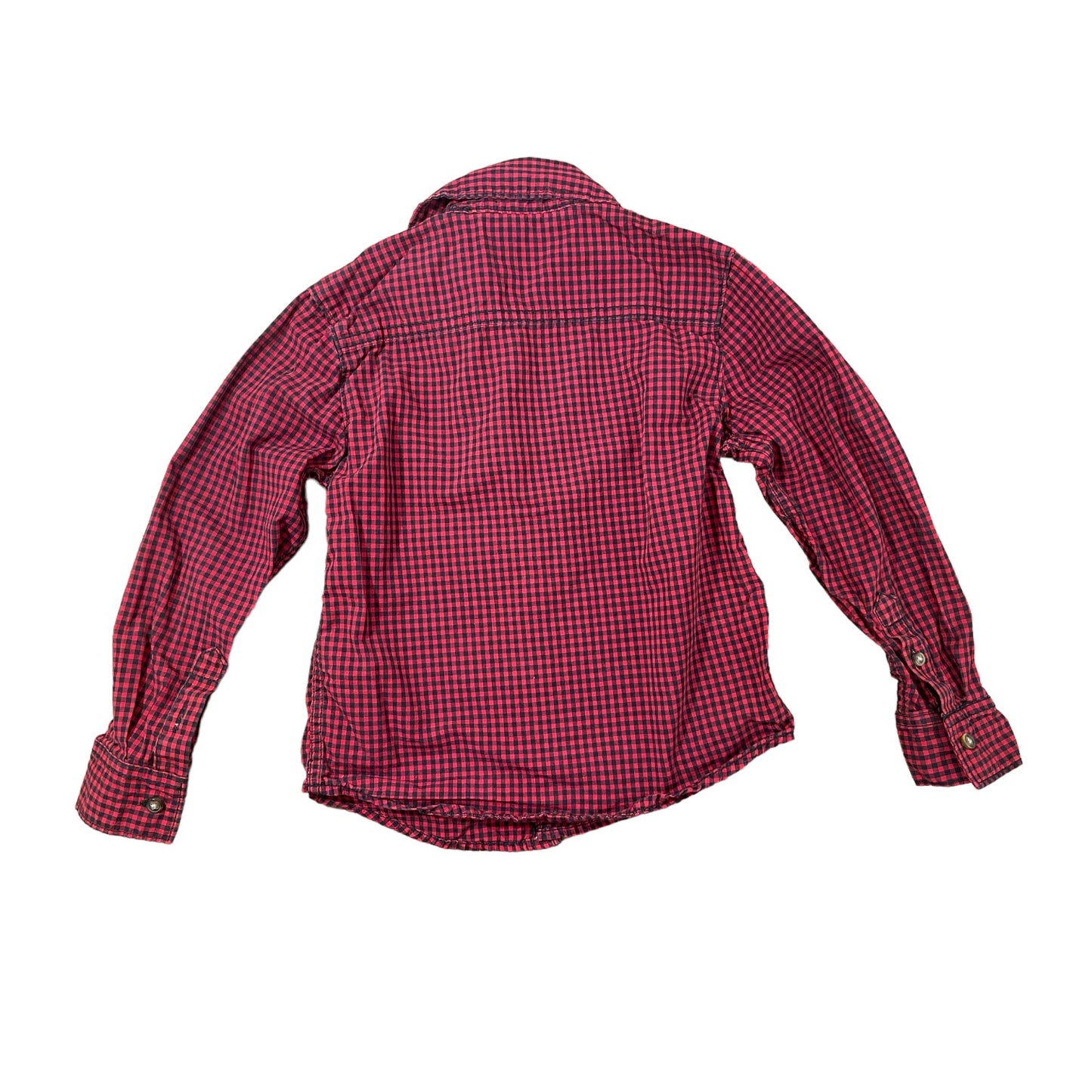 Carter's 5T Boys dress shirt red and black checkered