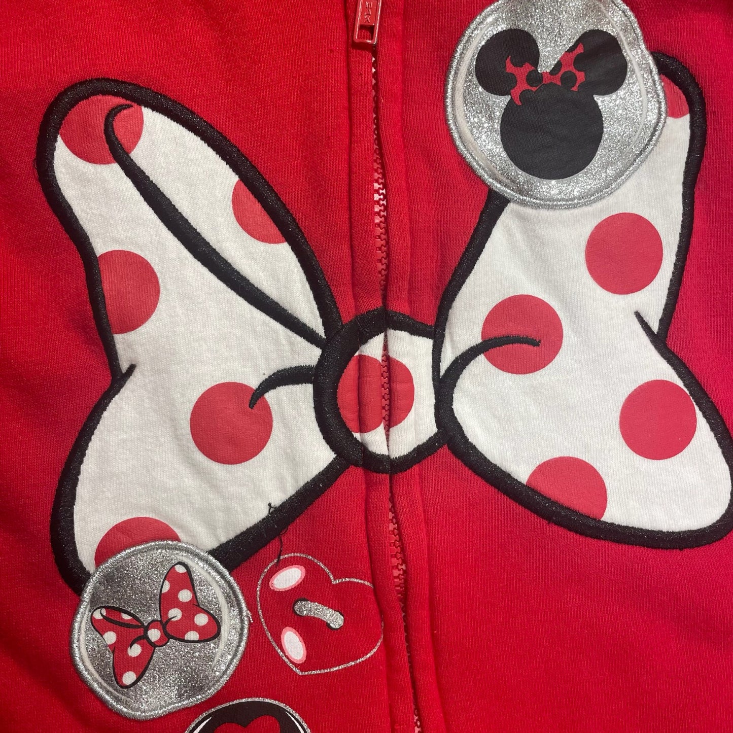 Disney Girls Jacket and Hoodie Minnie Mouse Size 7-8