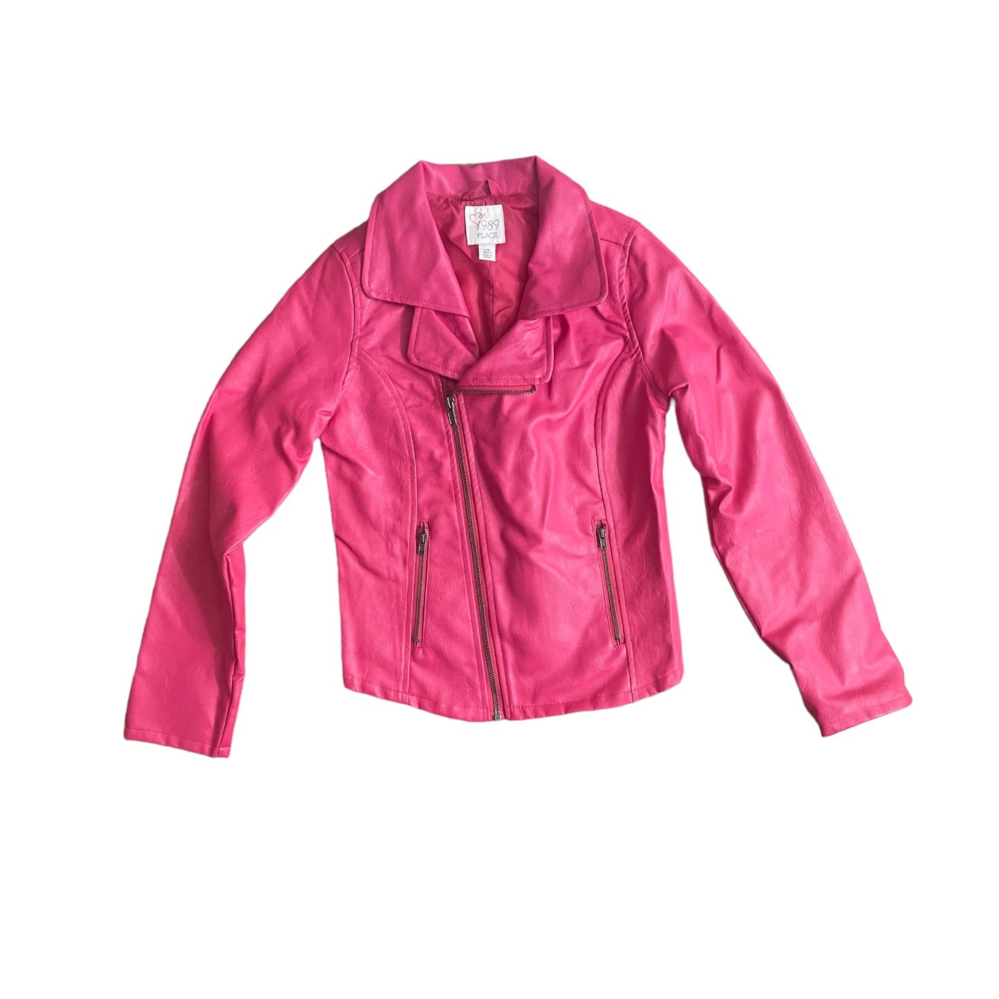 Place Faux Leather Girls Jacket