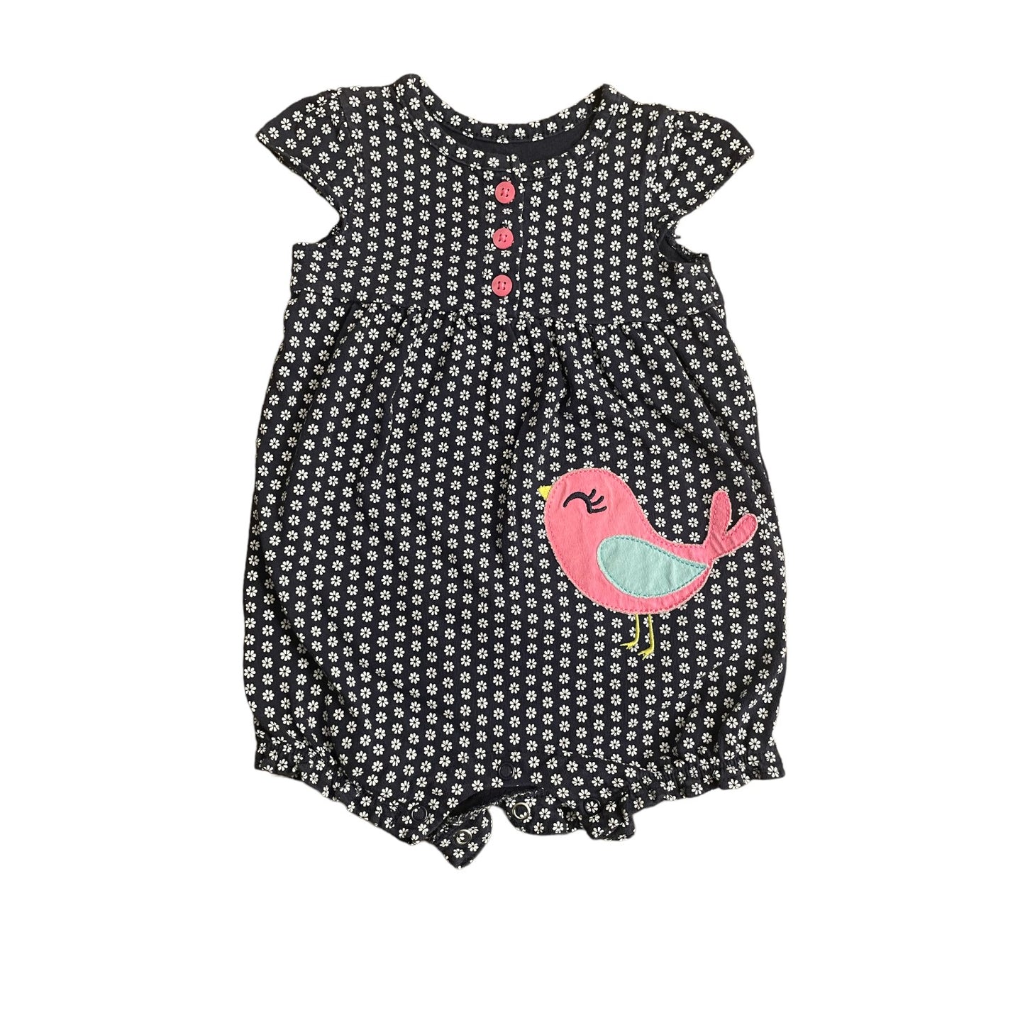 Carter's Girls Romper Navy Size (12 months)