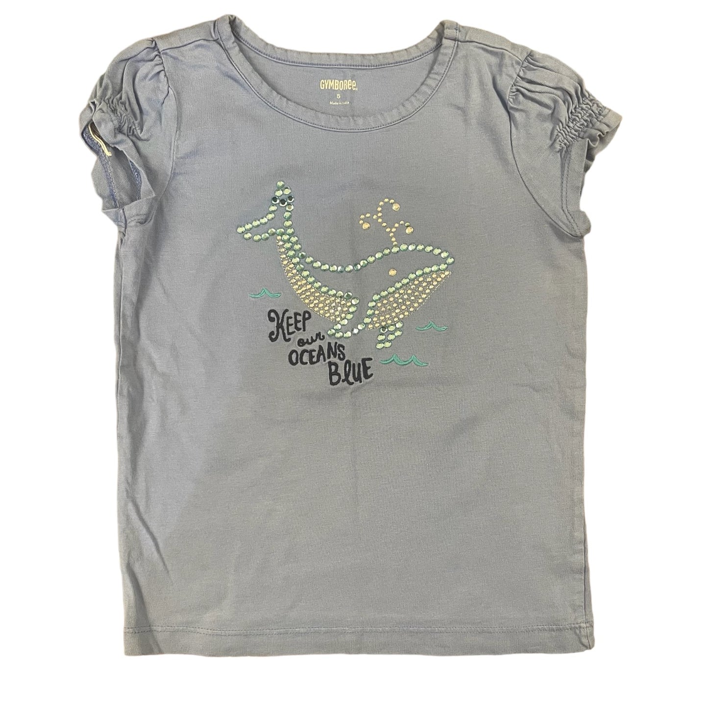 Gymboree Girls Tee Embellished with Sequin Size 5