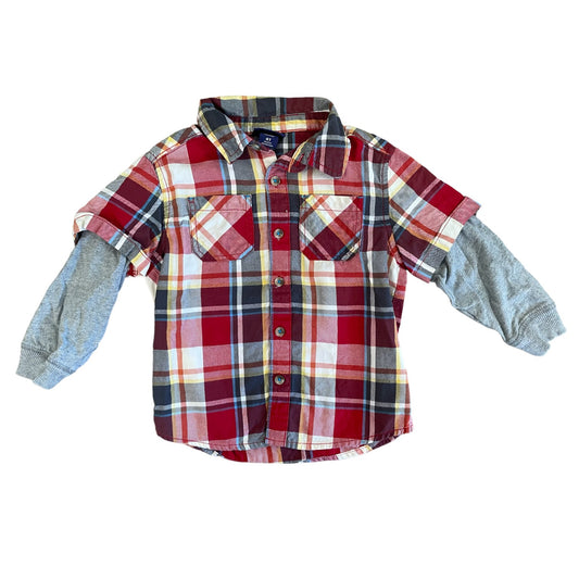 Cherokee Plaid Button Down Size 4T